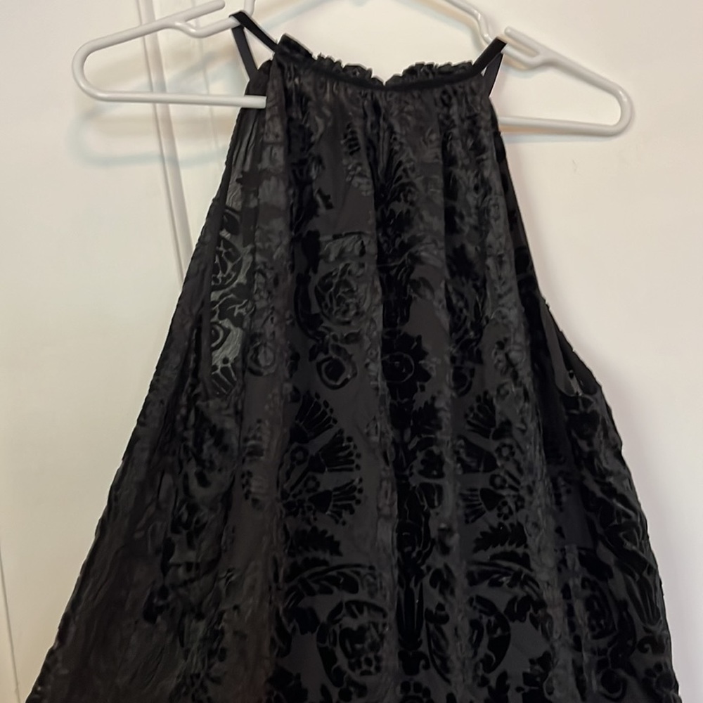 BNWT Black Velvet Burnout Blouse Max Studio